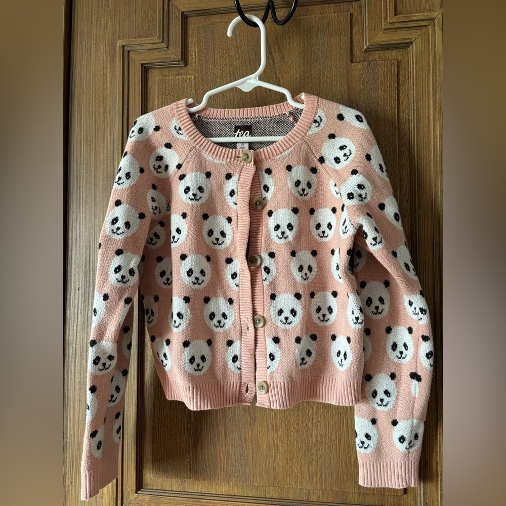 Children’s Tea Collection panda print sweater